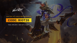 20% Off Valorant & Wild Rift Boosting services